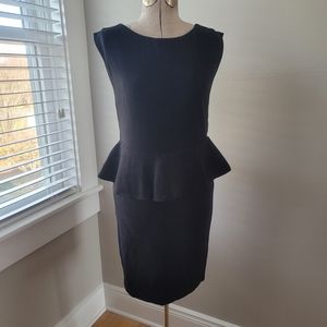 Alice & Olivia Peplum Black Dress